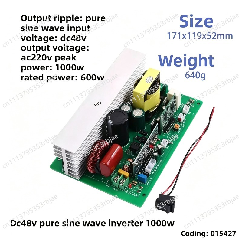 500W/1000W Zuivere Sinus Inver - Pure Sine Wave Inverter Board 24V 48V recensie en prijs