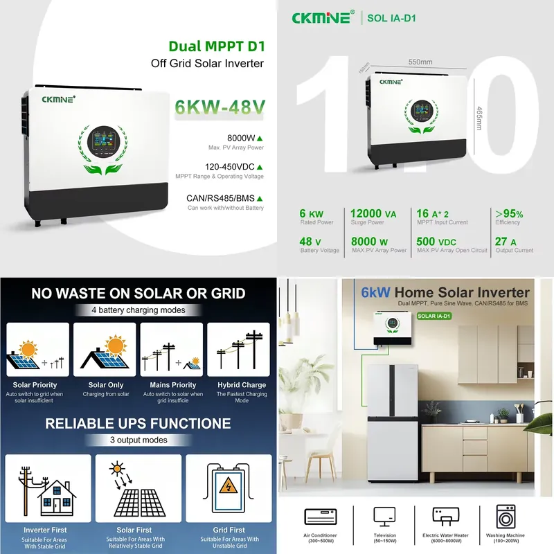 Hete Aanbieding Groothandel Du - Off Grid Solar Inverter 48V 6000W recensie en prijs