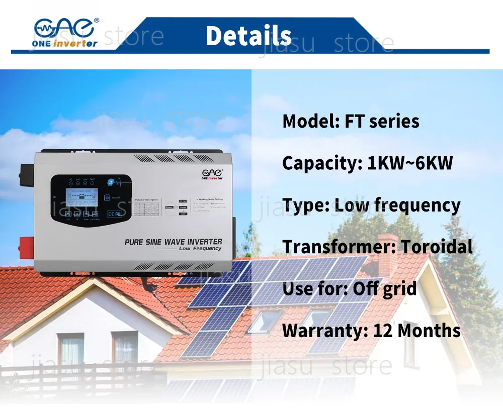 6Kw Solar UPS Power Inverter 6 - Off Grid Solar Inverter 48V 6000W recensie en prijs