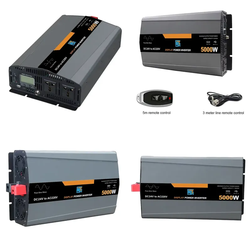 voor omvormer van DC 12V 24V 4 - Pure Sine Wave Inverter 5000W 48V 220V recensie en prijs