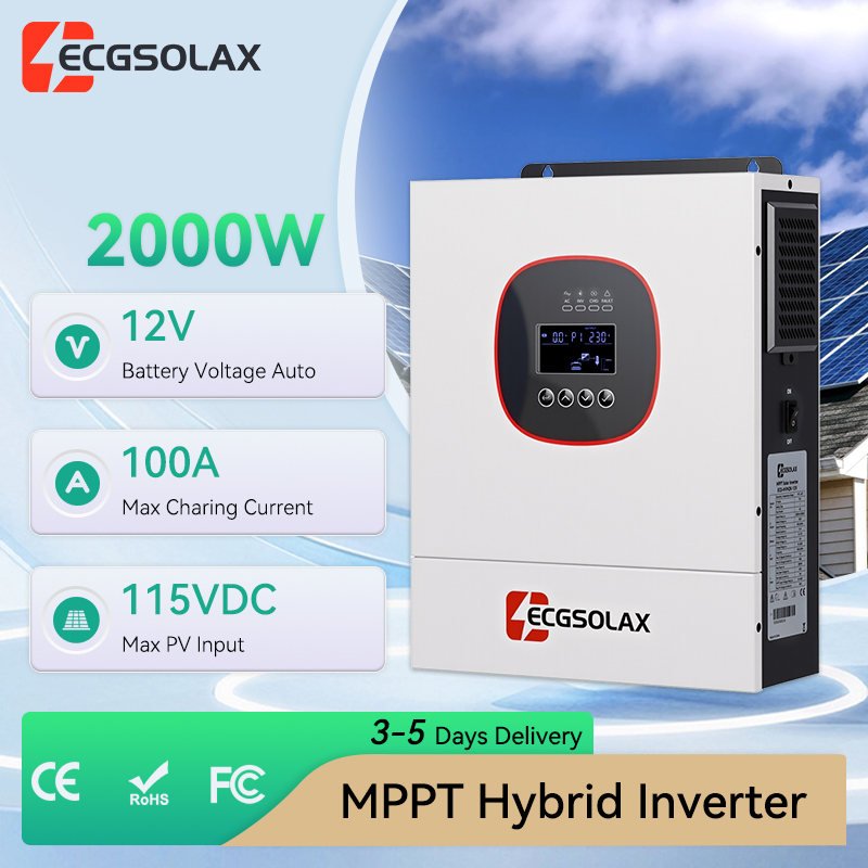 ECGSOLAX 2000W 12V MPPT Hybrid - Grid Tie Inverter Limiter 2000W recensie en prijs